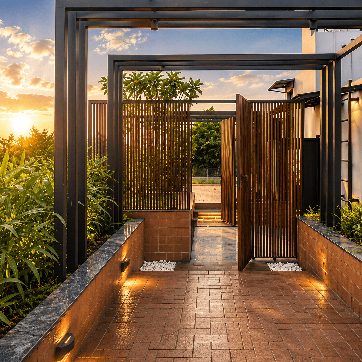 Floor-to-ceiling window framing the morning light in a Zen Apartments residence